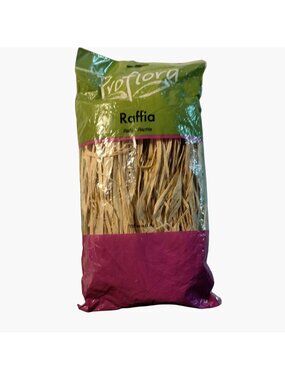 Proflora Natural Raffia Ribbon Strands Craft Floral 11 Cubic inch